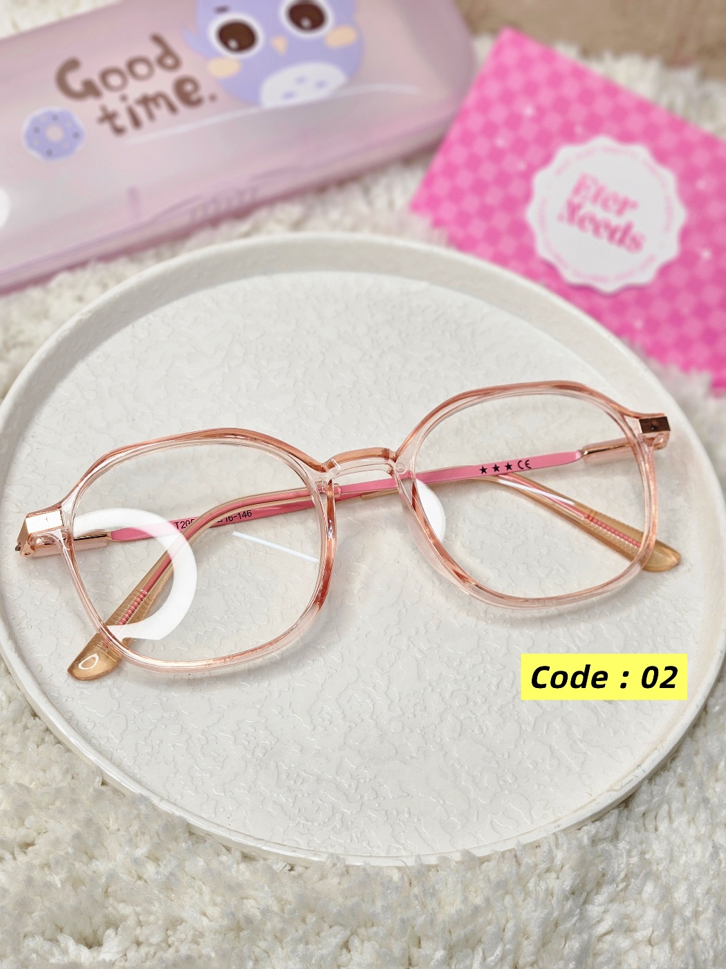 Pookie Glasses (medium) — Pink