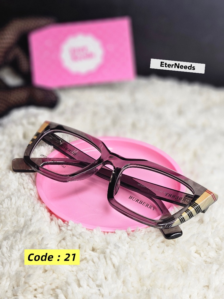 Rectangular cateye (burberry print)