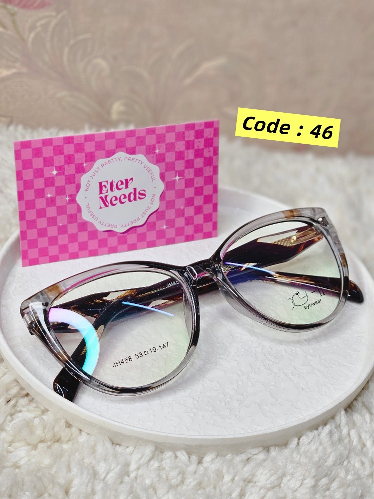 Geo-print CatEye frame — Grey