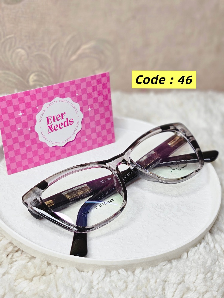 Geo-print CatEye frame — Grey