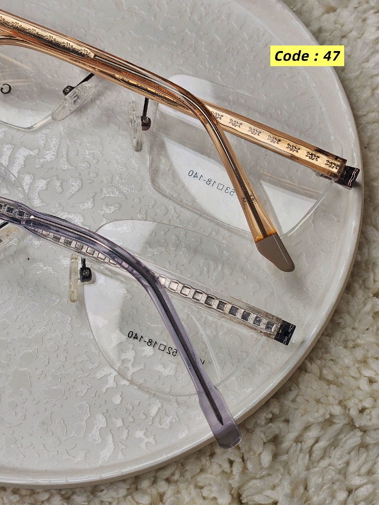 Classic Rimless frame (rectangular) — Transparent