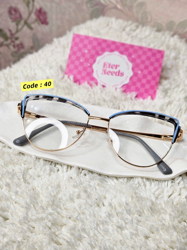 Pookie cateye Glasses — Blue